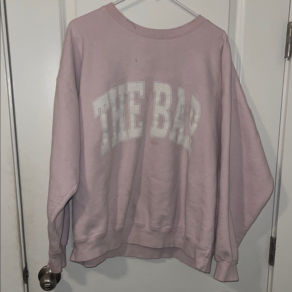 The Bar Women's Light Pink Crew Neck Sweater